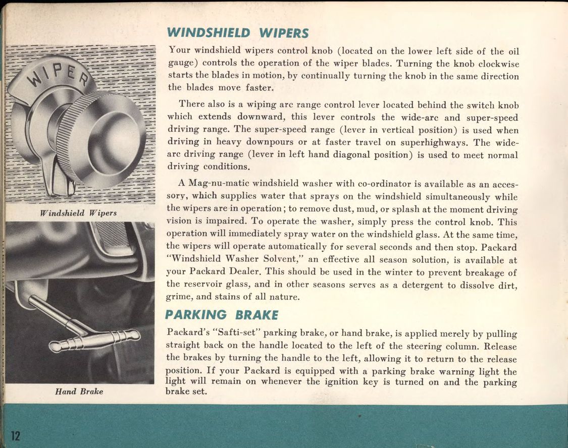 1956 Packard Owners Manual Page 32